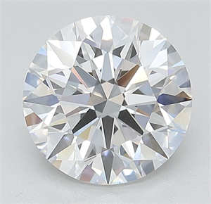 Picture of Lab Grown Diamond 2.57 Carats, Round with Ideal Cut, D Color, IF Clarity and Certified by IGI