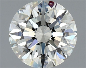 Picture of Natural Diamond 1.07 Carats, Round with Excellent Cut, J Color, SI1 Clarity and Certified by GIA