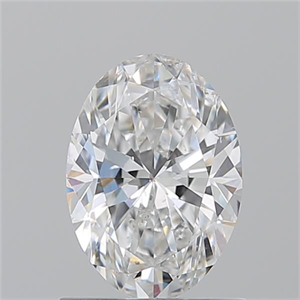 Picture of Natural Diamond 1.01 Carats, Oval with  Cut, E Color, SI2 Clarity and Certified by GIA