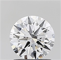 Lab Grown Diamond 1.01 Carats, Round with Ideal Cut, D Color, VVS2 Clarity and Certified by IGI