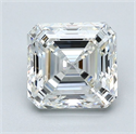 Natural Diamond 1.70 Carats, Asscher with  Cut, G Color, VS1 Clarity and Certified by GIA