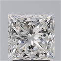 Natural Diamond 2.33 Carats, Princess with  Cut, G Color, VVS2 Clarity and Certified by GIA