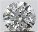Natural Diamond 0.64 Carats, Round with Excellent Cut, I Color, VVS1 Clarity and Certified by IGI
