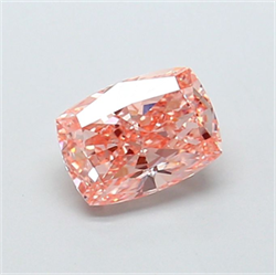 Picture of Lab Grown Diamond 1.53 Carats, CUSHION MODIFIED with  Cut, Fancy Intense Pink Color, VS1 Clarity and Certified by IGI