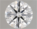 Lab Grown Diamond 2.11 Carats, Round with Excellent Cut, F Color, VS1 Clarity and Certified by GIA