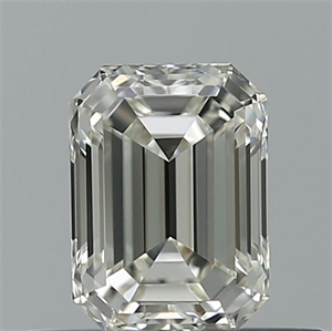 Picture of Natural Diamond 0.51 Carats, Emerald with  Cut, H Color, IF Clarity and Certified by IGI