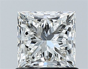 Foto Diamante Natural 1.01 quilates, Princesa , Color G, claridad VS2 y certificado GIA de