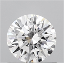 Lab Grown Diamond 0.71 Carats, Round with Ideal Cut, D Color, VVS2 Clarity and Certified by IGI