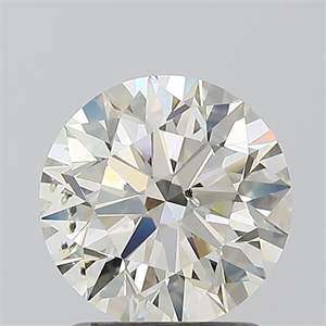 Picture of Natural Diamond 1.53 Carats, Round with Excellent Cut, M Color, SI2 Clarity and Certified by GIA