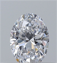 Natural Diamond 0.30 Carats, Oval with  Cut, D Color, SI1 Clarity and Certified by GIA