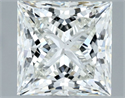 Natural Diamond 1.51 Carats, Princess with  Cut, H Color, VS2 Clarity and Certified by IGI