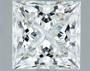 Picture of Natural Diamond 1.51 Carats, Princess with  Cut, H Color, VS2 Clarity and Certified by IGI