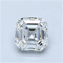 Natural Diamond 1.20 Carats, Asscher with  Cut, E Color, VS2 Clarity and Certified by GIA