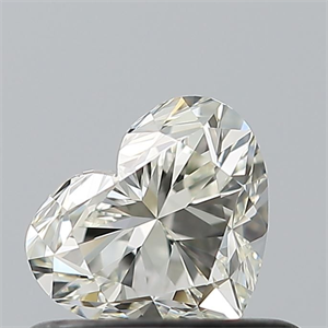 Picture of Natural Diamond 0.50 Carats, Heart with  Cut, I Color, IF Clarity and Certified by IGI