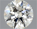 Natural Diamond 0.78 Carats, Round with Excellent Cut, J Color, VS2 Clarity and Certified by GIA