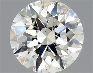Picture of Natural Diamond 0.78 Carats, Round with Excellent Cut, J Color, VS2 Clarity and Certified by GIA