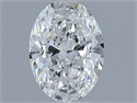 Natural Diamond 0.95 Carats, Oval with  Cut, F Color, SI2 Clarity and Certified by GIA