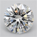 Lab Grown Diamond 3.27 Carats, Round with Excellent Cut, E Color, VVS1 Clarity and Certified by GIA