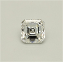 Natural Diamond 0.40 Carats, Asscher with  Cut, F Color, IF Clarity and Certified by GIA
