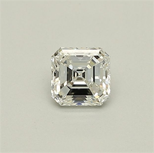 Picture of Natural Diamond 0.40 Carats, Asscher with  Cut, F Color, IF Clarity and Certified by GIA
