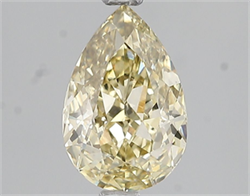 Picture of Lab Grown Diamond 2.03 Carats, Pear with  Cut, Fancy Yellow Color, VVS2 Clarity and Certified by IGI