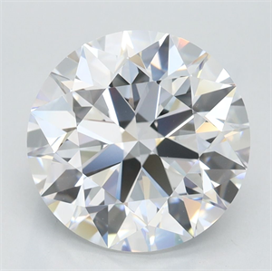Picture of Lab Grown Diamond 3.80 Carats, Round with Excellent Cut, D Color, VVS1 Clarity and Certified by GIA
