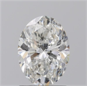Natural Diamond 1.50 Carats, Oval with  Cut, G Color, SI2 Clarity and Certified by GIA