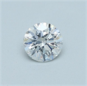 Natural Diamond 0.44 Carats, Round with Excellent Cut, E Color, SI2 Clarity and Certified by GIA