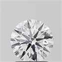 Lab Grown Diamond 1.30 Carats, Round with Ideal Cut, D Color, VS1 Clarity and Certified by IGI