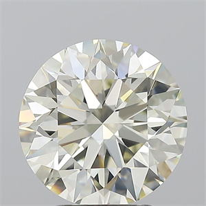 Picture of Natural Diamond 3.22 Carats, Round with Excellent Cut, L Color, VVS2 Clarity and Certified by GIA