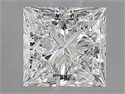 Natural Diamond 1.00 Carats, Princess with  Cut, F Color, VS1 Clarity and Certified by GIA
