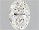 Natural Diamond 1.03 Carats, Oval with  Cut, G Color, I1 Clarity and Certified by GIA