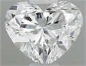 Natural Diamond 0.41 Carats, Heart with  Cut, D Color, VVS2 Clarity and Certified by GIA