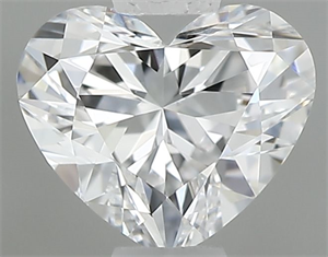 Picture of Natural Diamond 0.41 Carats, Heart with  Cut, D Color, VVS2 Clarity and Certified by GIA