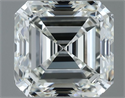 Natural Diamond 1.00 Carats, Asscher with  Cut, H Color, VVS2 Clarity and Certified by IGI