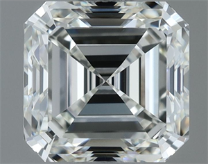 Picture of Natural Diamond 1.00 Carats, Asscher with  Cut, H Color, VVS2 Clarity and Certified by IGI