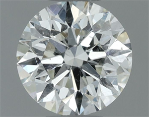 Picture of Natural Diamond 0.70 Carats, Round with Excellent Cut, H Color, SI2 Clarity and Certified by IGI