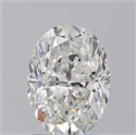Natural Diamond 1.70 Carats, Oval with  Cut, F Color, SI1 Clarity and Certified by GIA