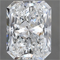 Natural Diamond 2.50 Carats, Radiant with  Cut, F Color, SI1 Clarity and Certified by GIA