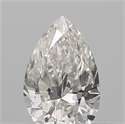 Natural Diamond 0.18 Carats, Pear with  Cut, F Color, SI1 Clarity and Certified by IGI