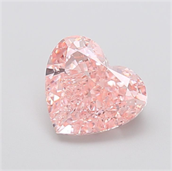 Picture of Lab Grown Diamond 3.10 Carats, Heart with  Cut, Fancy Intense Pink Color, VS1 Clarity and Certified by IGI