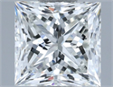 Diamante Natural 1.01 quilates, Princesa , Color H, claridad VVS1 y certificado IGI