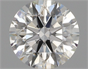 Natural Diamond 0.71 Carats, Round with Excellent Cut, I Color, VS1 Clarity and Certified by GIA