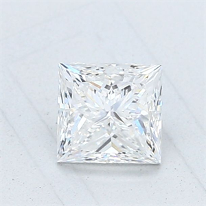 Picture of Natural Diamond 0.80 Carats, Princess with  Cut, E Color, VS1 Clarity and Certified by GIA