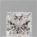 Diamante Natural 0.51 quilates, Princesa , Color G, claridad VVS2 y certificado GIA