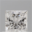 Natural Diamond 0.51 Carats, Princess with  Cut, G Color, VVS2 Clarity and Certified by GIA