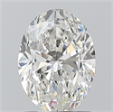 Natural Diamond 1.20 Carats, Oval with  Cut, G Color, VS2 Clarity and Certified by GIA