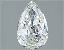 Natural Diamond 2.01 Carats, Pear with  Cut, H Color, VS2 Clarity and Certified by GIA