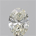 Natural Diamond 0.72 Carats, Oval with  Cut, L Color, VVS2 Clarity and Certified by GIA
