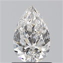 Natural Diamond 0.90 Carats, Pear with  Cut, F Color, VVS2 Clarity and Certified by GIA
